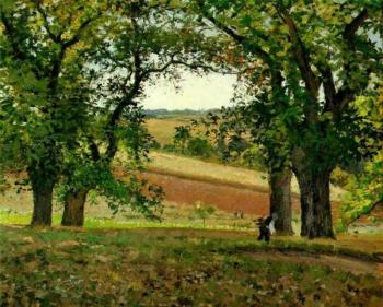 Camille Pissarro : Chestnut Trees at Osny